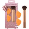 REAL TECHNIQUES Glitter All The Way Brush + Sponge Kit, 3 Piece Gift Set
