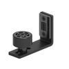 Floor Guide Adjustable for Sliding Barn Door Bottom Roller Guide Wall Mount Hardware Black
