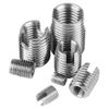 Socialme-eu Stainless Steel Internal Thread Self-Tapping Set Thread Inserts Thread Reinforcement Repair Tool 50 Pieces Reusable Packaging