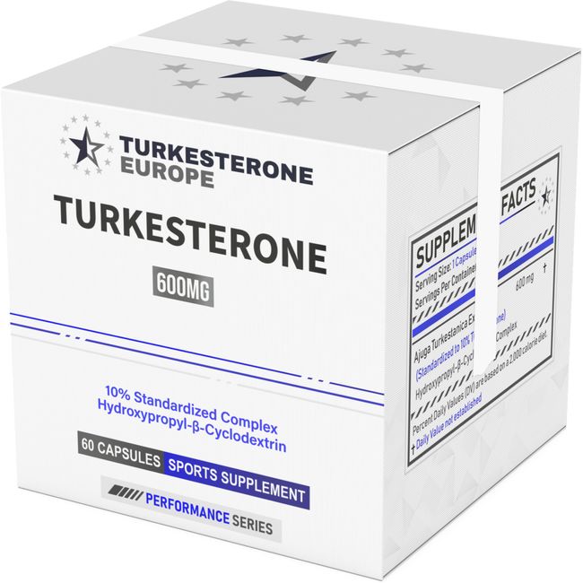 250 Bottles (600mg) - Turkesterone 10% Complex with Hydroxypropyl-β-Cyclodextrin