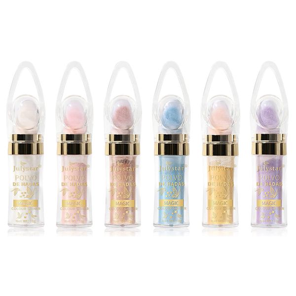 BeauFairy Highlighter Makeup Puder Stick, 6 Farbsets, Body Glitter Highlighter Patting Set, Fairy Highlighter Powder Stick, Körper Aufhellen Schimmer Sparkle für Gesicht Augen Lippen Haar