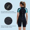 Lemorecn Women's 3mm Shorty Wetsuits Back Zip(3045A-M)