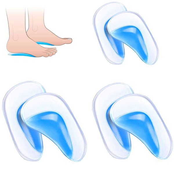 Arch Support Insoles by PEDIMEND™ - Orthotics for Flat Feet- High Arch Insoles - Durable Silicone Gel Pads for Feet Arch Support – for Fallen Arches - Foot Care (3PAIR)