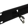 kenable Brush Plate/Panel Cable Management 1U for 19 inch Data Cabinet in Black