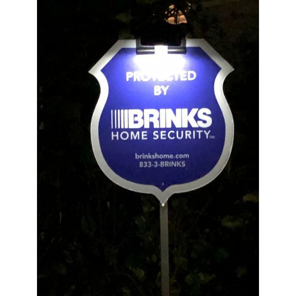 SOLAR LIGHT to ILLUMINATE Security Yard Signs  ** BUY THREE GET ONE FREE **