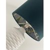 Dark Green Velvet Botanical Charcoal Grey Monkey Drum Lampshade