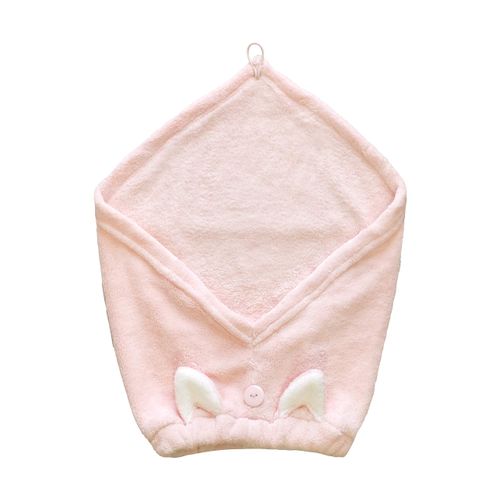 CB Japan Carari Zooey Hair Turban, Facial Cleansing, Pool, Bath, Microfiber w/ 3x Absorption Power, Cat, Head Circumference: 17.3 - 26.8 in (44 - 68 cm), Quick Absorption in Fiber Gap, Quick Dry