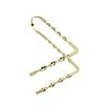 Alta Bicycle Gold Sissy Bar 90 Bent Flat Twisted