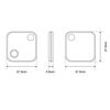 Mini Square Button Finder Smart Bluetooth Two-Way Tracker for Pets & Belongings