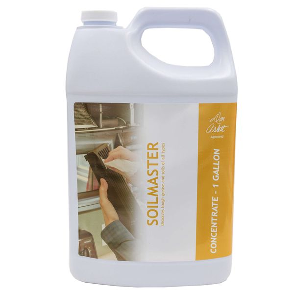 Don Aslett SoilMaster Concentrate (1 Gallon) Organic Orange Heavy Duty Degreaser and Cleaner | Removes Tough Grease and Soils on Kitchen Countertops, Tablecloth, Sticky Cabinets, Walls, Doorknob