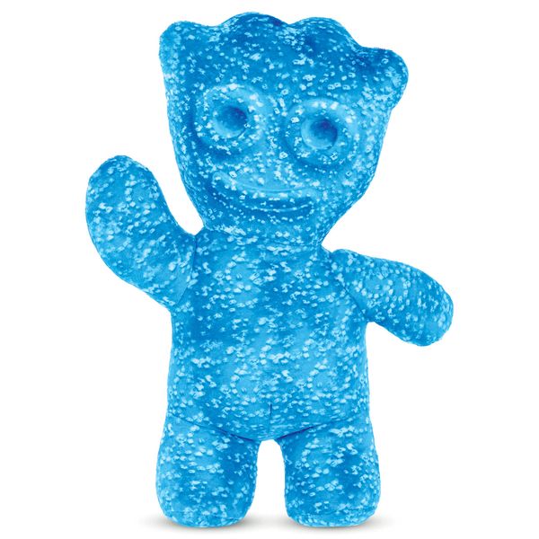 iscream Sour Patch Kids Embossed 16.75" x 12" Candy Character Shaped Pillow, Blue