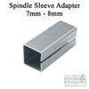 Spindle Sleeve adapter converts Spindle from 7mm to 8mm
