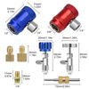 R1234YF Quick Coupler Adapter Self-Sealing & Puncture Can Tap for Car AC System