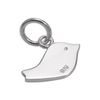 jewellerybox Simple Flat Sterling Silver Bird Charm