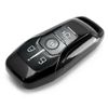 Glossy Black Smart Remote Key Fob Shell Case Cover For Ford Lincoln 4 / 5 Button