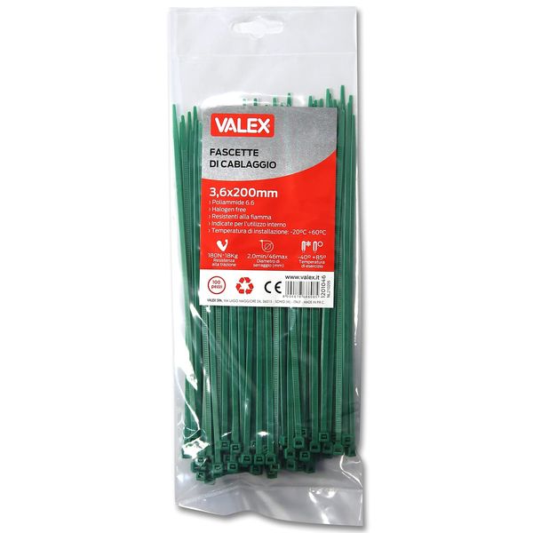 Valex Green Cable Ties
