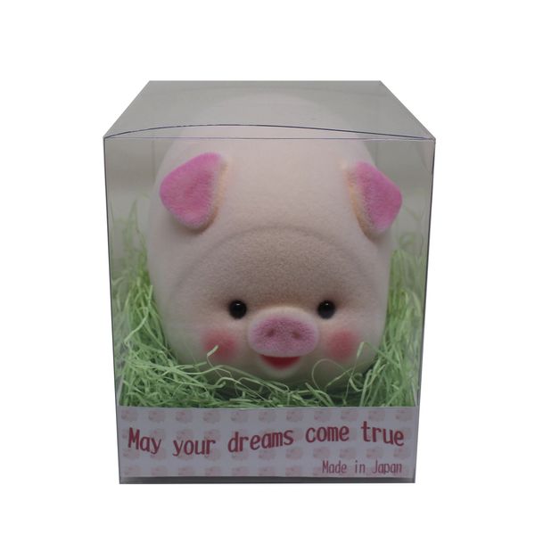 CINADA GLOBAL TFC Round Pig Piggy Bank White 11 x 15 x 13cm Money Box Pig Animal