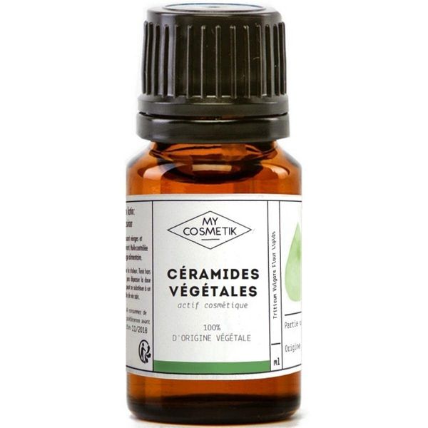 MY COSMETIK - Vegetable Ceramides - 100% Vegetable Cosmetic Ingredient - Protects, Hydrates and Strengthens the Hair Fibre - Cosmetic Quality - 10 ml