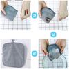 Polyte Premium Hypoallergenic Microfiber Makeup Remover and Facial Cleansing Cloth, 8 x 8 in, 6 Pack (Gray)