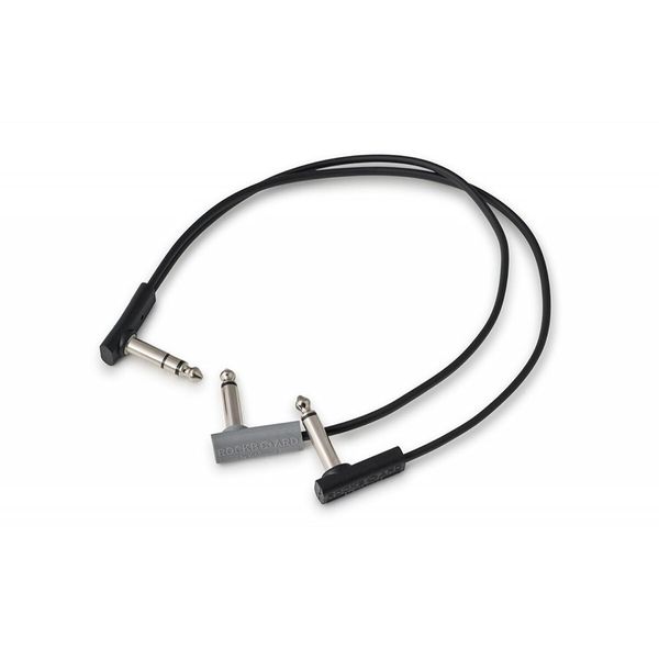 RockBoard RBO CAB F Y 30 BK Flat Patch Y Splitter Cable 30cm Flat Y Cable
