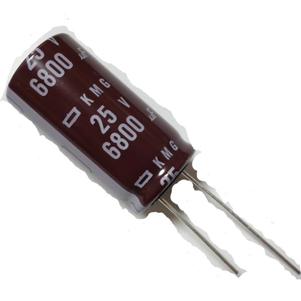 Nippon Chemi-Con Aluminum Electrolytic Capacitor, 25 V, 6800 μF (105 °C) [EKMG250ELL682MMP1S]