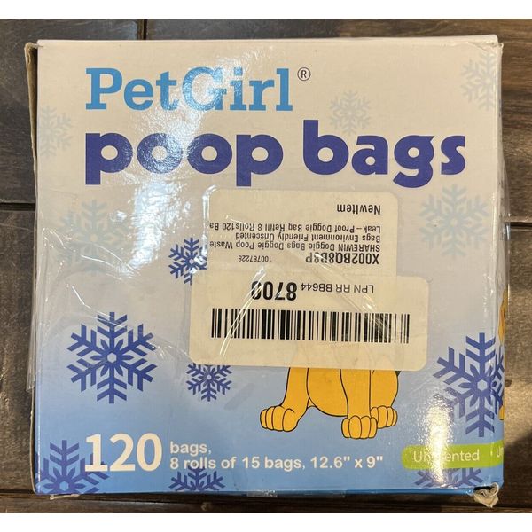 120 Strong Leak-Proof Dog Poop Bags, 12.6” x 9” Rolls, Pet Poopbags Easy-Tear