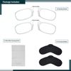Noble Ultra Slim and Flat Reading Glasses Thin and Flexible Rimless (2 Pairs)(Clear)+3.00