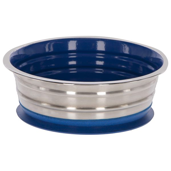 Maxi-Pet 80525 Stainless Steel Dog Bowl with Suction Cup Function, 950 ml