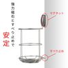 LEC BB-511 Bathroom Wall Magnet, Convenient Pocket, Stainless Steel