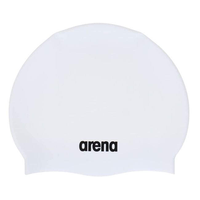 arena ARN-3426 Swimming Cap Training Unisex White (WHT) One Size Fits All Silicone Cap