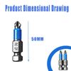 JEOPKO 12Pcs Magnetic Impact Screwdriver Driver Bits Set, Impact Driver Bits Magnetic Screwdriver Bits Pz2 Impact Driver Bits, Screw Bits for Cordless Drill,Screwdriver Bit Sets Screw Bits.