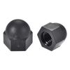 sourcingmap 10pcs M8 Plastic Bolt Nut Caps Inner Threaded Protection Covers Black