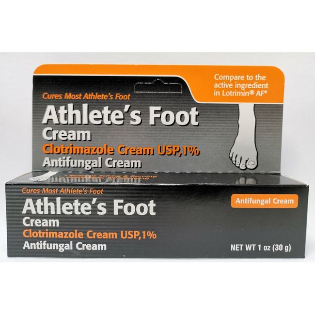 Athlete’s Foot Antifungal Cream 1oz Compared To Lotrimin AF- EXP:10/2024