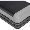 43'' Exercise Aerobic Step Platform Adjustable Fitness Stepper w/4 Risers Grey