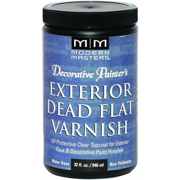 Modern Masters DP612-32 Exterior Dead Flat Varnish, 32-Ounce