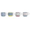 Cafe Set of 4 Gres Metal 11 x 10 x 21 150 ml Africa Mate