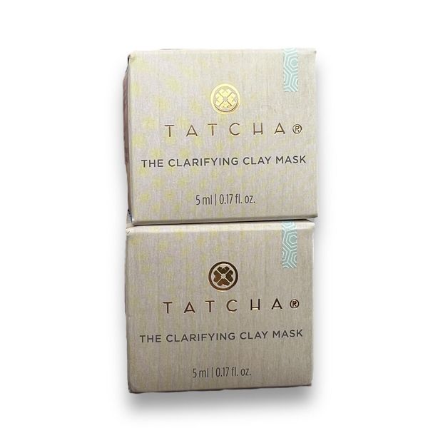 2 - Tatcha "The Clarifying Clay Mask" 5 ml/0.17OZ Mini 100% AUTHENTIC,  NEW