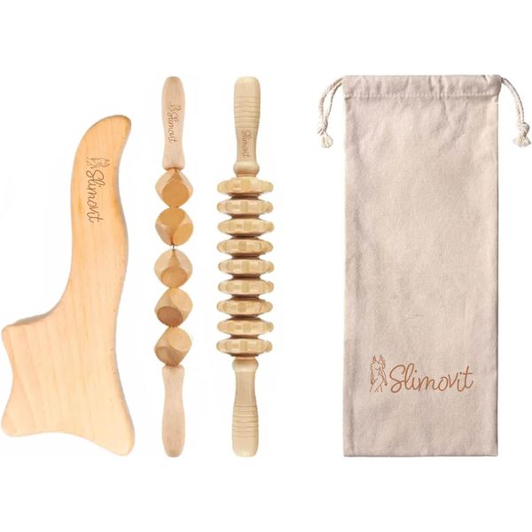 Massageroller cellulite | Handmassagegerät | Beseitigt Cellulite | Lindert Muskelschmerzen | Maderotherapie set | Lymphdrainage gerät | Gesäß Oberschenkel