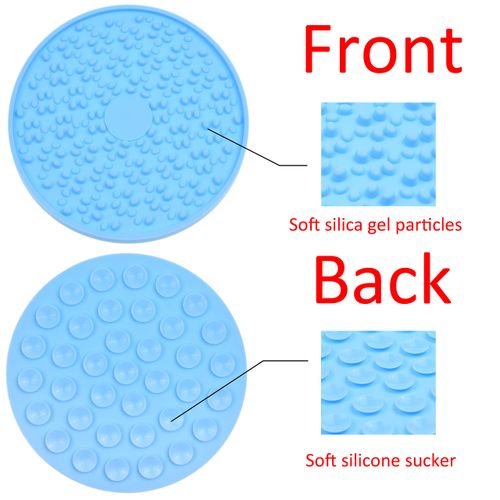Kare & Kind 2x Dog Licking Mat and 1x Pet Bath Brush - Slow Feeder Licking Pad to Calm Pets During Bathing, Grooming, Training - Pet Grooming Brush Effectively Massages and Removes Dirt and Loose Hair