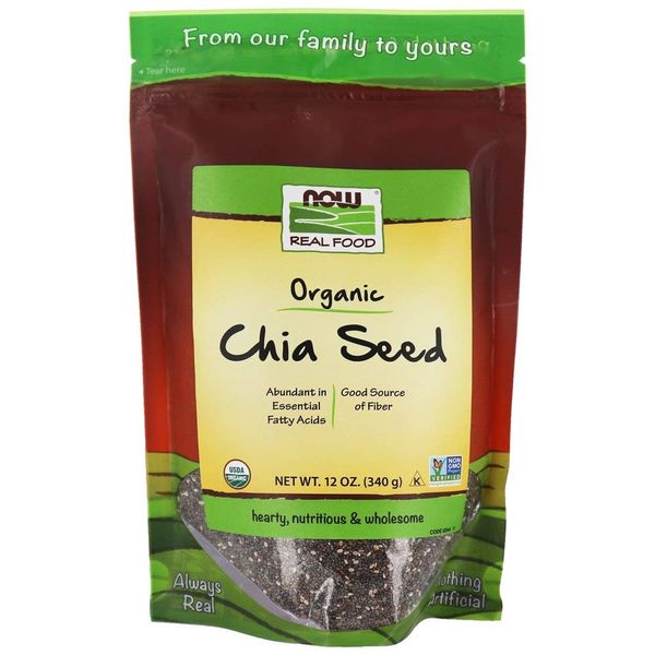 NOW Foods Real Food Organic Chia Seed 12 oz