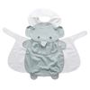 Aboo Meal Apron, 3D Pockets, Velcro, Water Repellent, Long Length, Portable, Nursery School, Baby Shower Gift