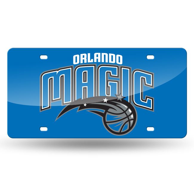 NBA Orlando Magic Laser Inlaid Metal License Plate Tag