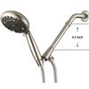 G-Promise 7 Inch Solid Brass Shower Arm Extender, Lower Shower Head (Brushed Nickel)