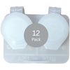12-Pack, Deep Well Flip-top Clear Contact Lens Cases (12)