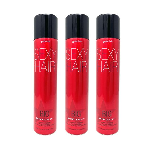 Big Sexy Hair Spray & Play Volumizing Hairspray 10 oz pack of 3