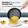 2Piece Frying Pans Set Nonstick Cookware Set Scratch Resistant PLASMA & Titanium