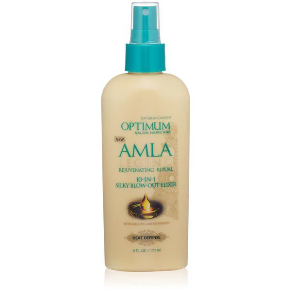 SoftSheen-Carson Optimum Salon Haircare Amla Legend 10-in-1 Silky Blow-Out Elixir, 6 oz