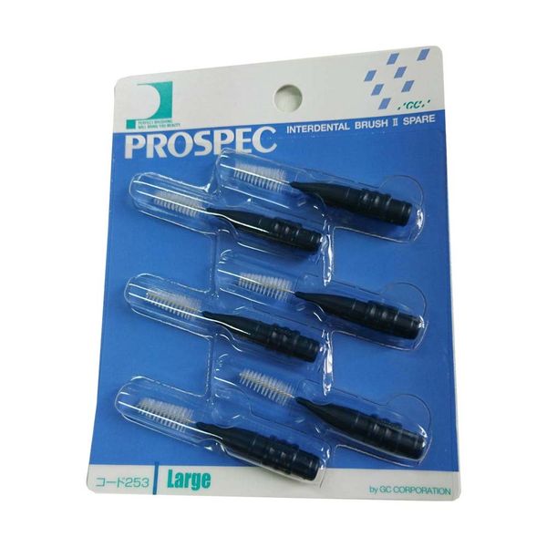 Pro Spec Interdental Brush II Spare L 6 Pieces