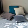 Belle Maison Zabuton Cover, Textured Cover, Mud Beige