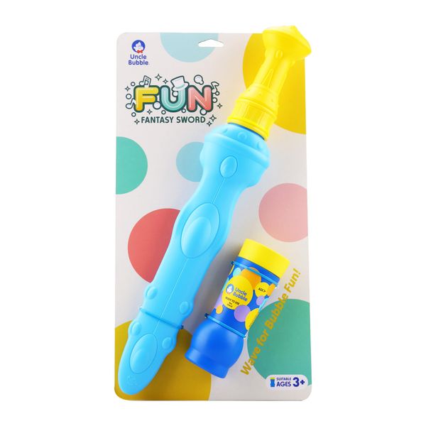 Uncle Bubble Sparkling Fantasy Bubble Making Sword with Sheath and Bubble Liquid